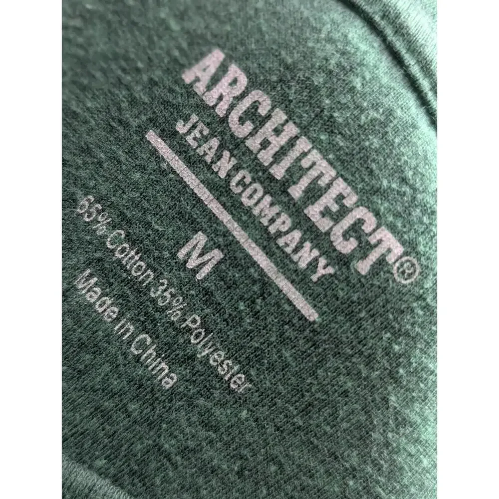 Architect Jean‎ Company Men's Long Sleeve T-shirt size M,  Green